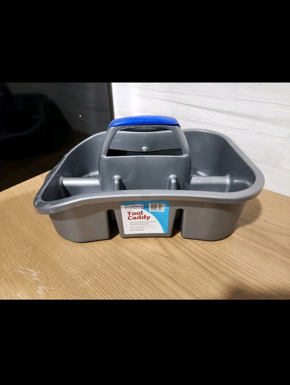 Large Plastic Tool Caddy Gray
